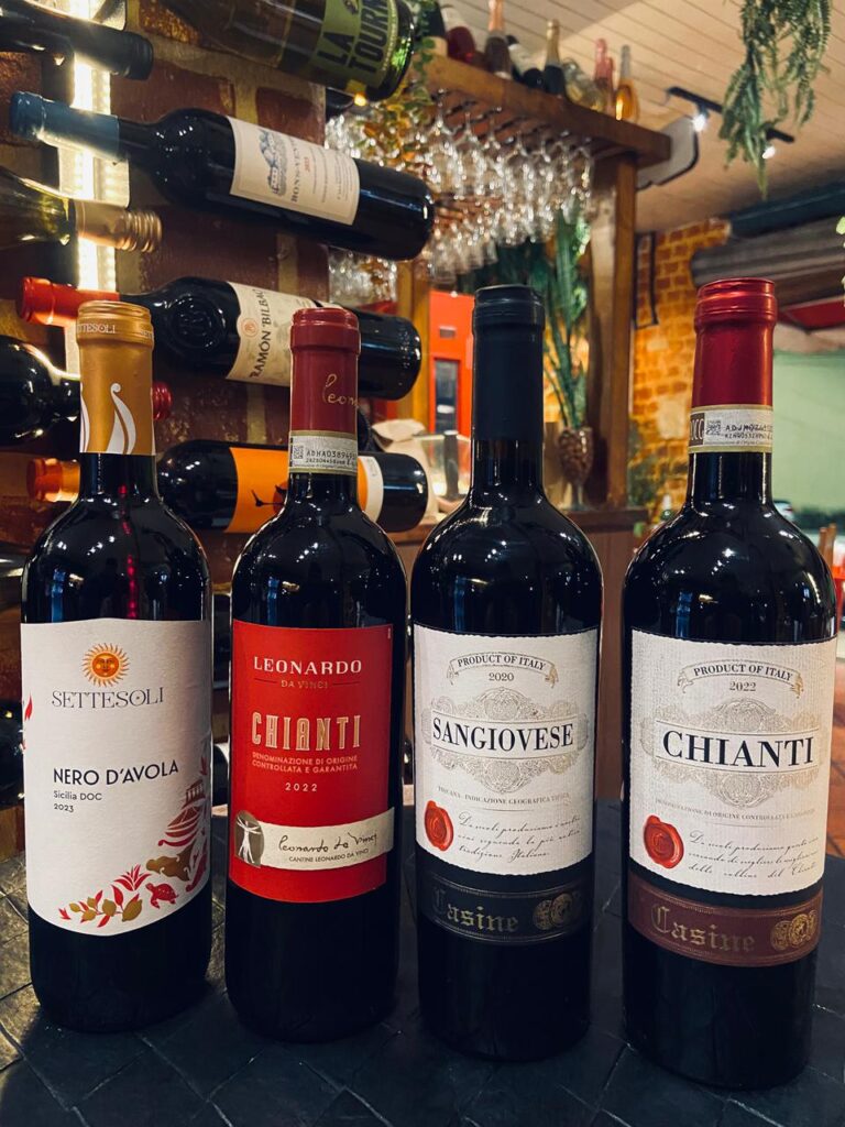 carta de vinhos
